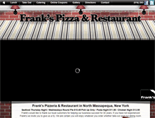 Tablet Screenshot of frankspizzeriarestaurant.com